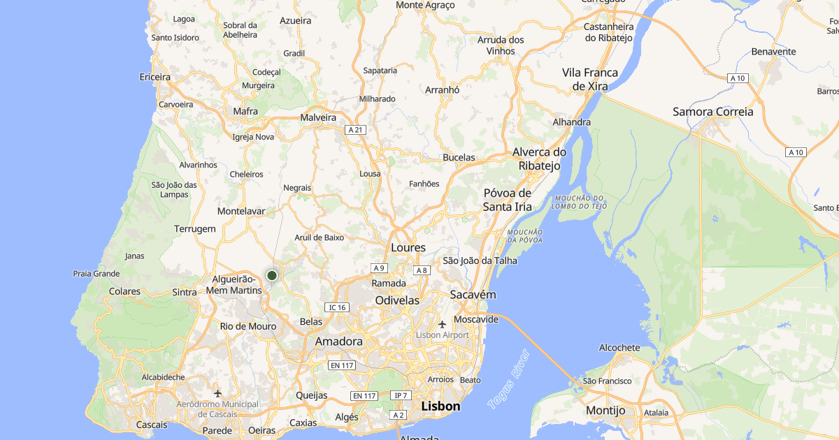 Mapa do concelho de Loures