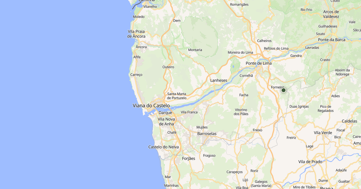 Mapa do concelho de Viana do Castelo